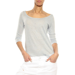 T-Shirt Majestic Filatures light blue